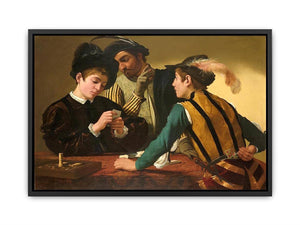 The Cardsharps by Caravaggio Canvas Print