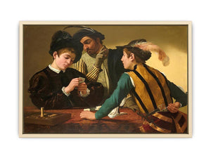 The Cardsharps by Caravaggio Art Print