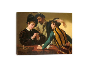 The Cardsharps by Caravaggio Painting