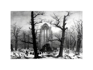 Monastery Graveyard In The Snow by Caspar David Friedrich