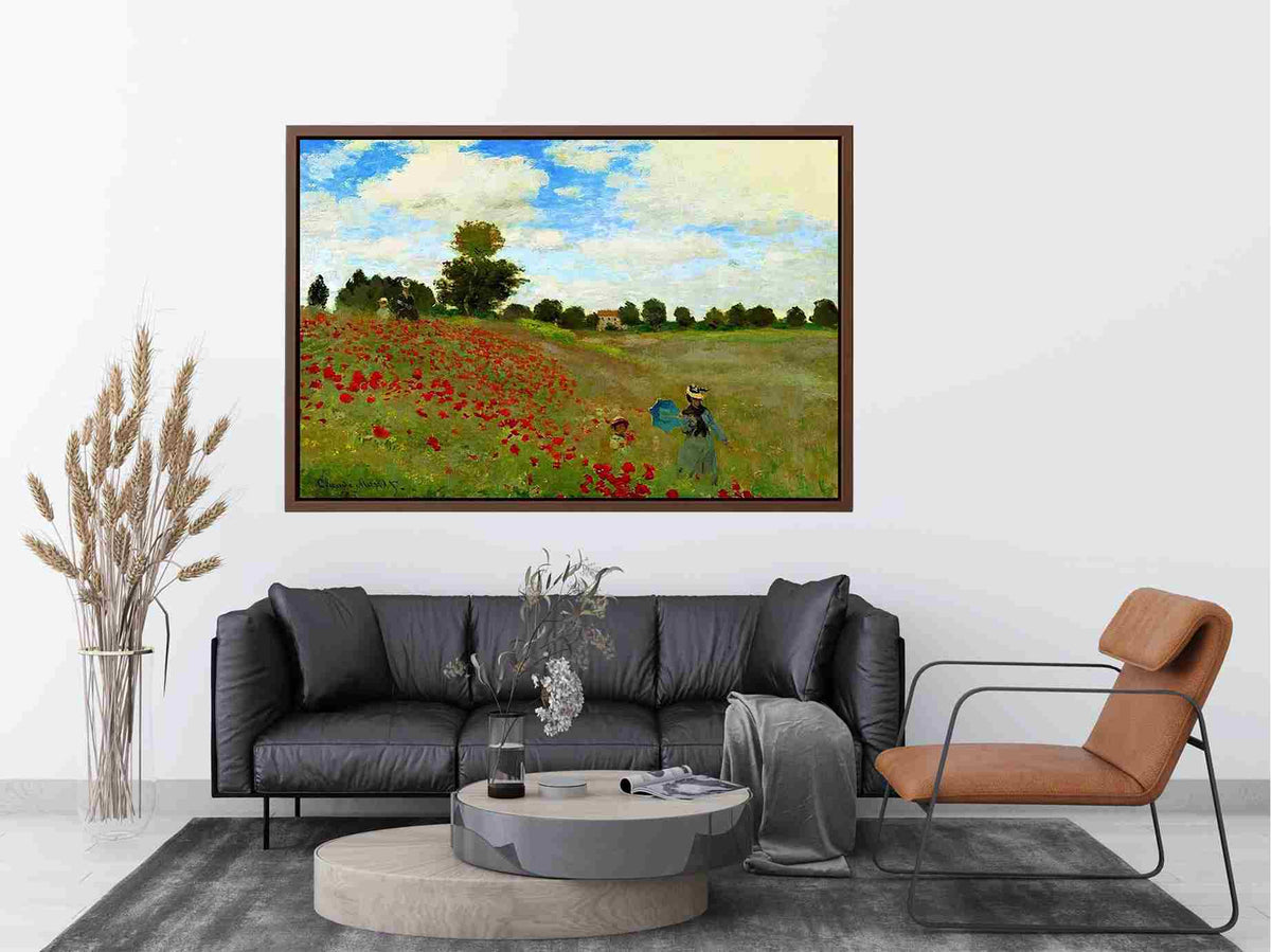 Poppies At Argenteuil by Claude Monet Painting