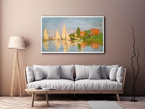 Regatta At Argenteuil by Claude Monet Painting