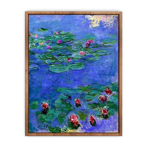 Red Water Lilies by Claude Monet Poster