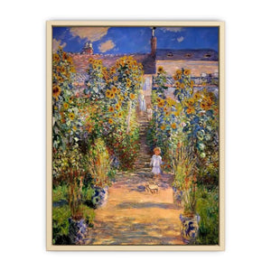 The Artist's Garden at Vetheuil 1880 Art Print