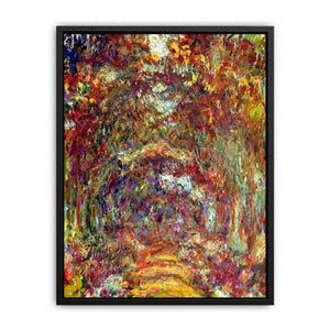 The Path Under The Rose Trellises Giverny Canvas Print