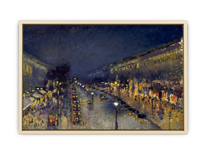 Boulevard Montmartre; Night Effect Art Print