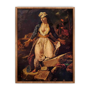 Greece on the Ruins of Missolonghi Poster