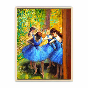 Dancer in blue by Edgar Degas Art Print