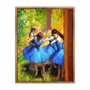 The Blue Dancers painting by Edgar Degas