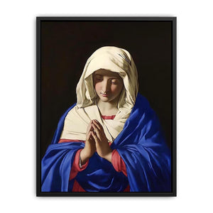 The Virgin in Prayer by Francesco de' Rossi Poster