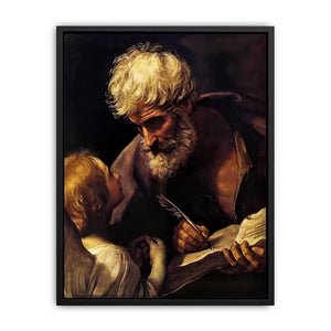St Matthew and the Angel 1635-40 Canvas Print