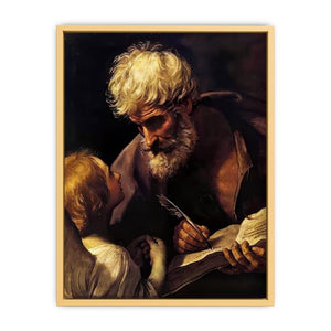 St Matthew and the Angel 1635-40 Streched canvas