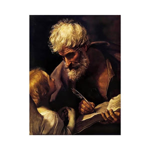 St Matthew and the Angel 1635-40 by Guido Reni