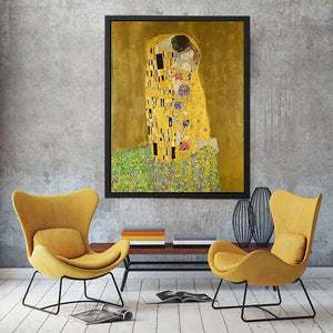 The Kiss by Gustav Klimt Painting