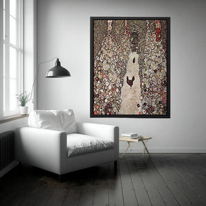 Garden with Roosters by Gustav Klimt Painting