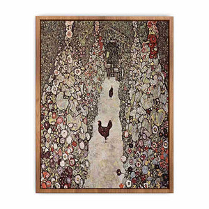 Garden with Roosters by Gustav Klimt Poster