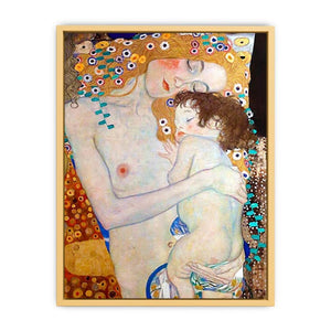 Mother and Child by Gustav Klimt Streched canvas