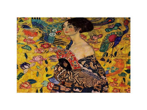 Lady With Fan by Gustav Klimt