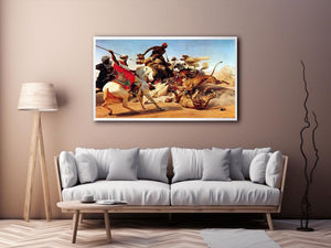 The Lion Hunt by Horace Vernet Painting