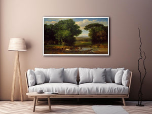 A Bit Of Roman Aqueduct by George Inness Painting
