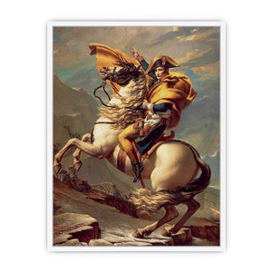 Napoleon Crossing the Alps Framed Print
