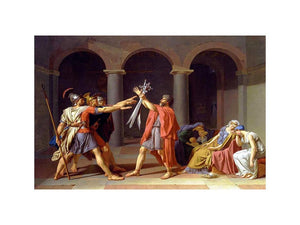 The Oath of the Horatii 1784 by Jacques Louis David