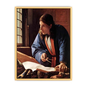 The Geographer by Jan Vermeer Van Delft Streched canvas