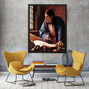 The Geographer by Jan Vermeer Van Delft Painting