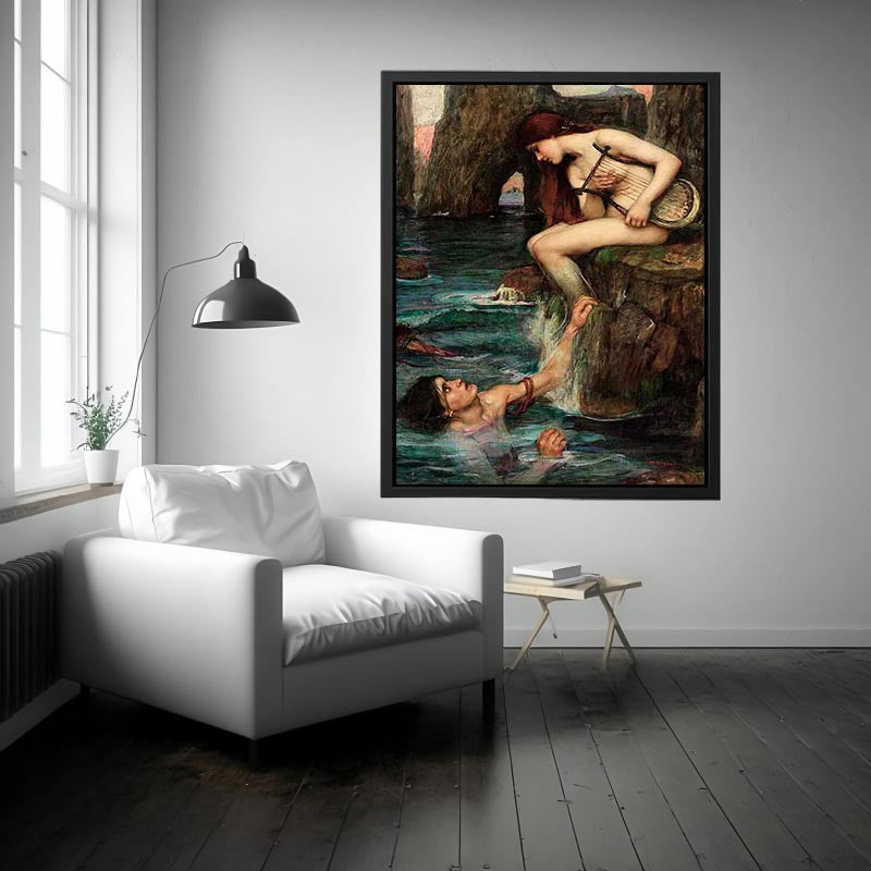 The Siren 1900 by John William Waterhouse Painting