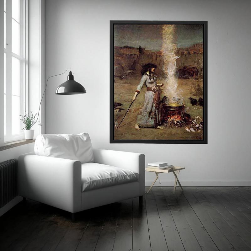 The Magic Circle 1886 by John William Waterhouse Painting