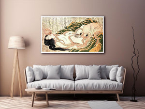 Dream of the Fisherman's Wife by Katsushika Hokusai Painting