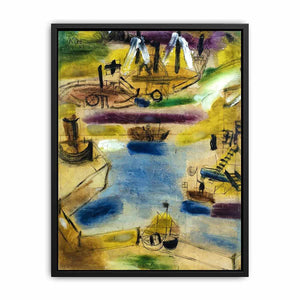 Small Harbour Scene Poster