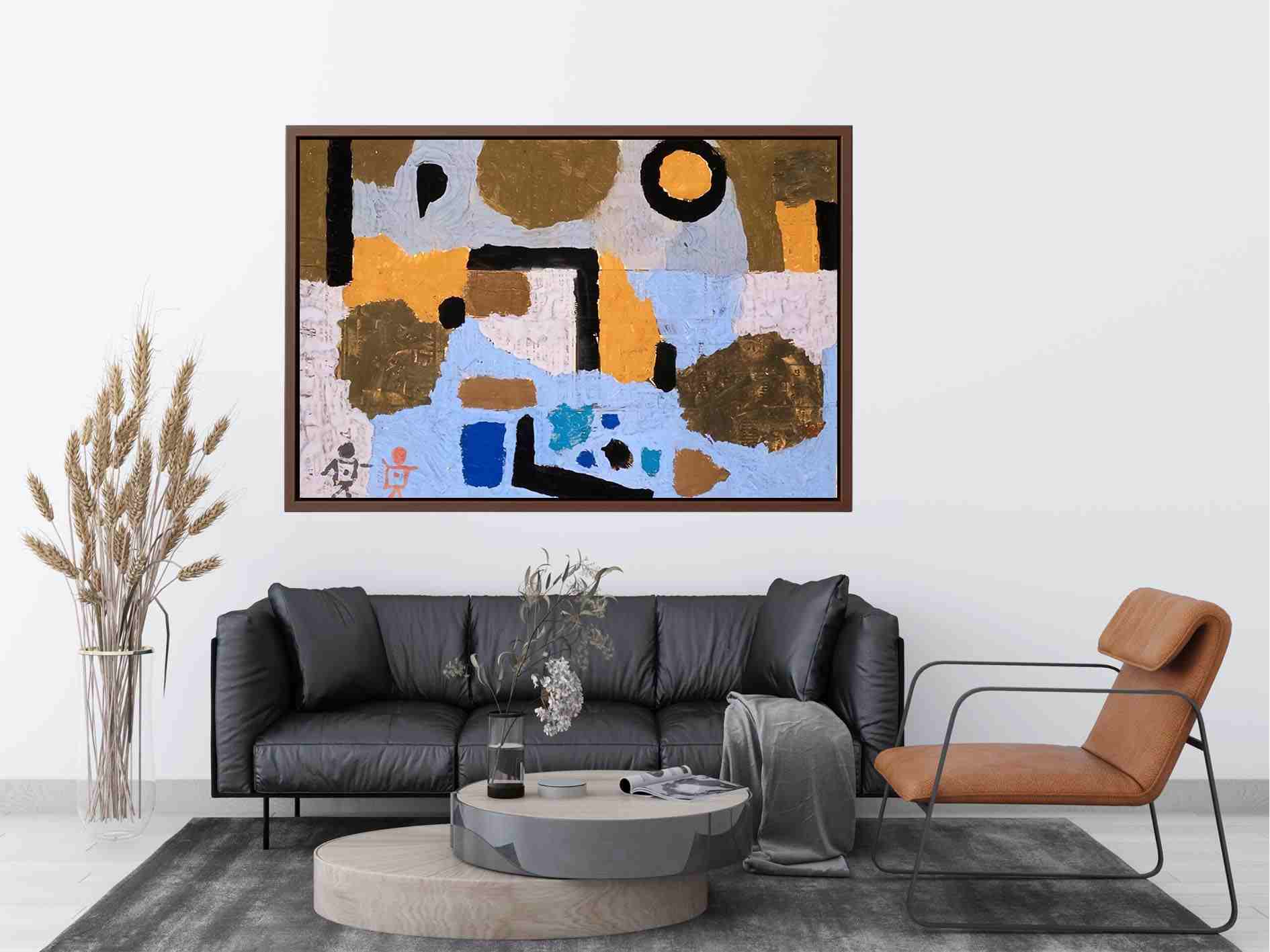 With The Two Lost Ones Painting By Paul Klee Painting