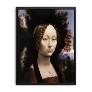 Portrait of Ginevra de Benci Canvas Print