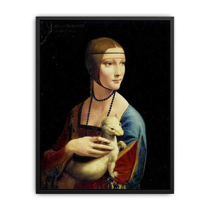 Portrait of Cecilia Gallerani (Lady with an Ermine) 1483-90 Canvas Print