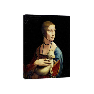 Portrait of Cecilia Gallerani (Lady with an Ermine) 1483-90 Painting