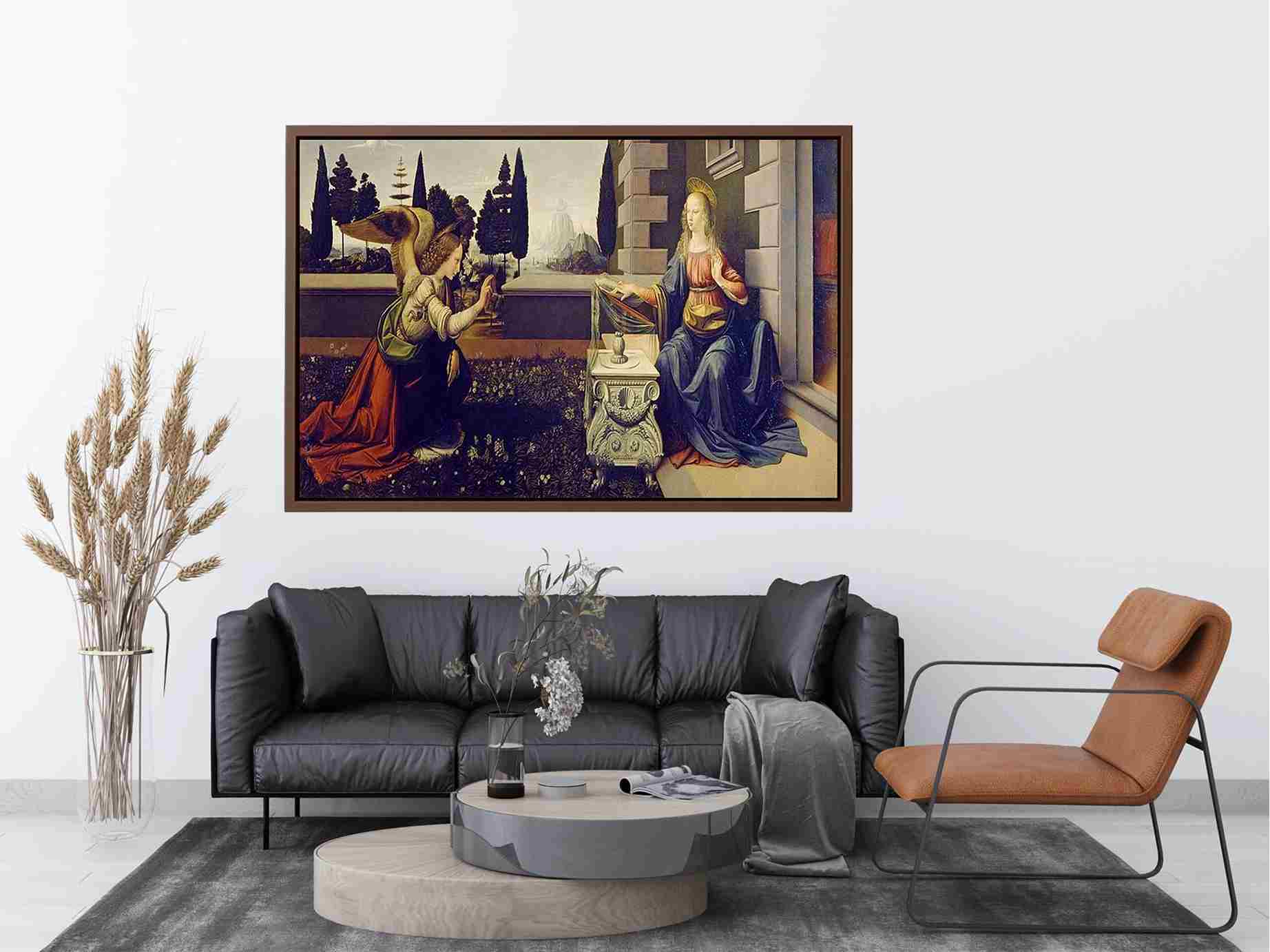 Annunciation (Annunciazione) by Leonardo Da Vinci Painting