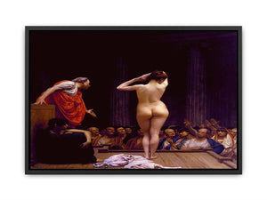 Selling Slaves in Rome Canvas Print