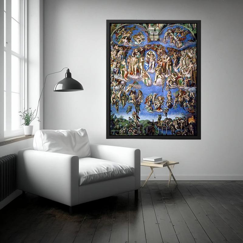 Last Judgment (1) 1537-41 by Michelangelo Buonarroti Painting
