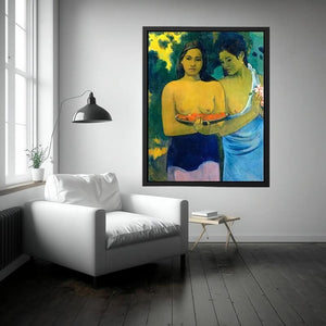 Two Tahitian Women by Paul Gauguin Painting