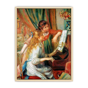 Girls At The Piano2 Art Print