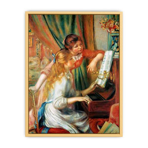 Girls At The Piano2 Streched canvas