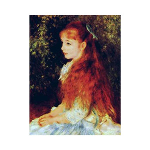 Irene Cahen D Anvers - Little Irene by Pierre-Auguste Renoir