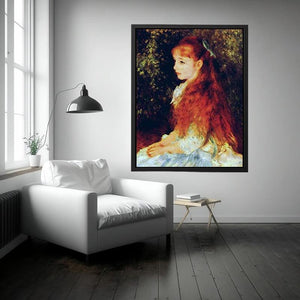 Irene Cahen D Anvers - Little Irene by Pierre-Auguste Renoir Painting