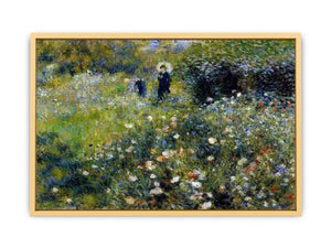 Woman with a Parasol in a Garden Streched canvas