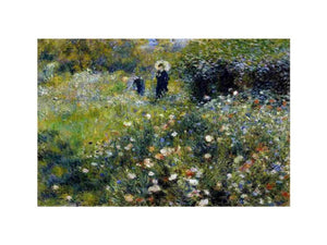 Woman with a Parasol in a Garden by Pierre Auguste Renoir