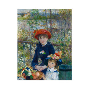 Two Sisters Aka On The Terrace by Pierre Auguste Renoir