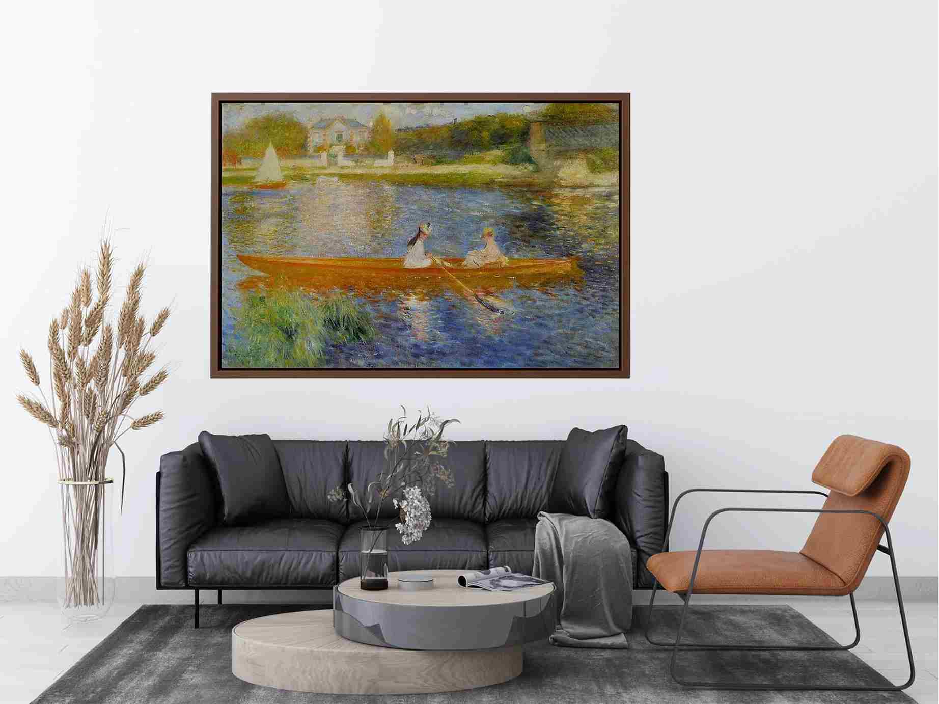 The Seine At Asnieres Aka The Skiff by Pierre Auguste Renoir Painting