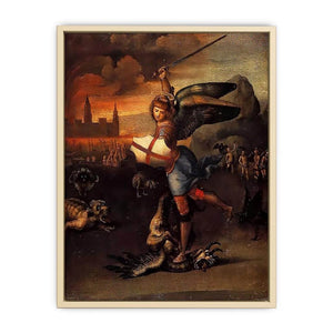 Saint Michael And The Dragon Art Print