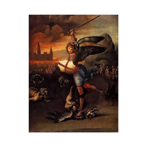 Saint Michael And The Dragon by Raphael